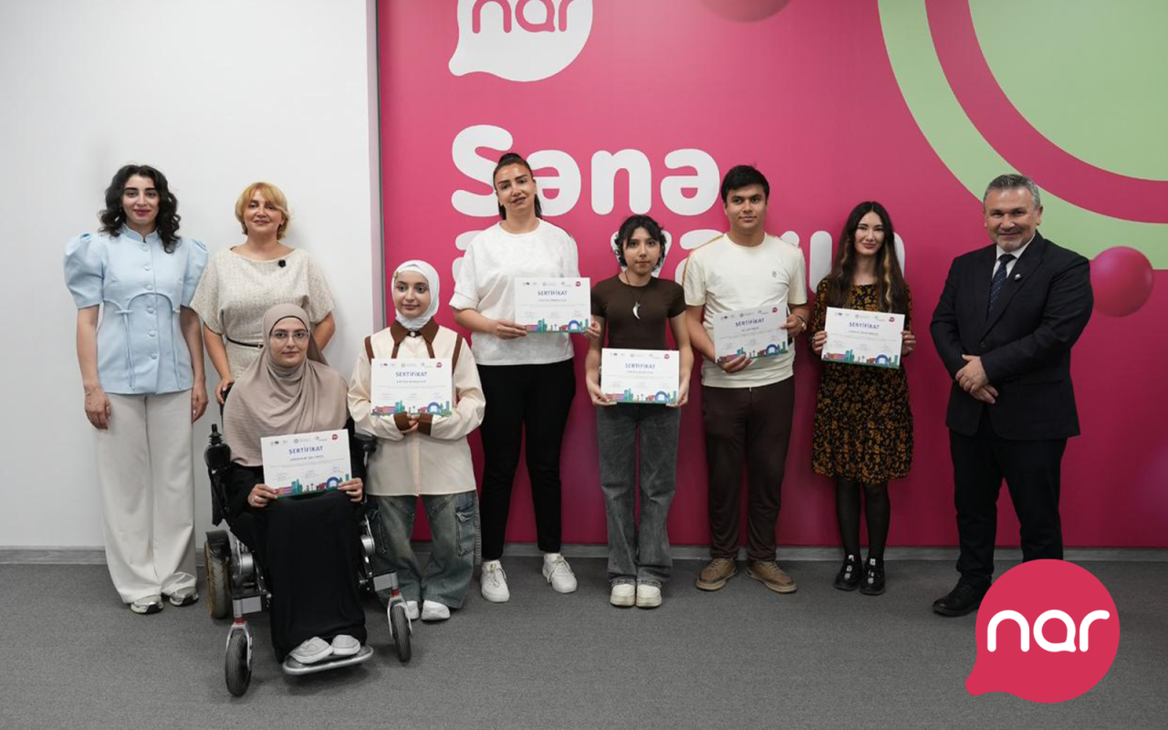 “Nar” WUF 13 çərçivəsində inklüziv təcrübə proqramı iştirakçılarını təltif edib - FOTOLAR